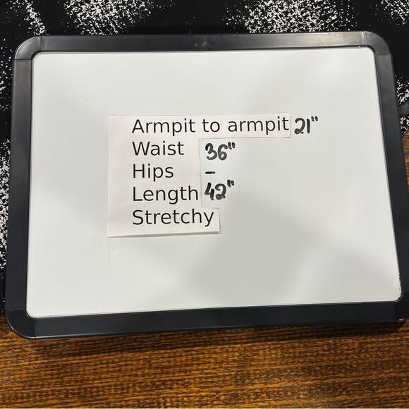 Covington Black and White Long Sleeve fake wrap Dress size extra large - Picture 10 of 14